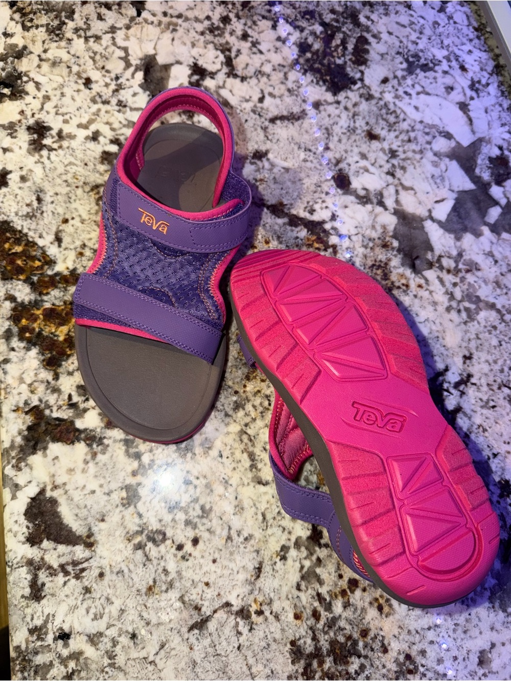 Teva Kids Purple and Pink Adjustable Sport Sandals